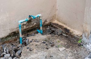 broken water line